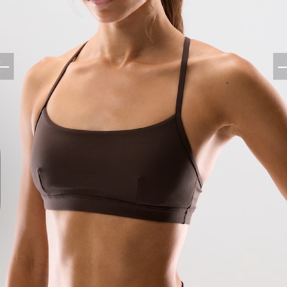 Aritzia Golden GloTone™ Evolve Sports Bra - Rich Mocha Sz Lg - Picture 1 of 8